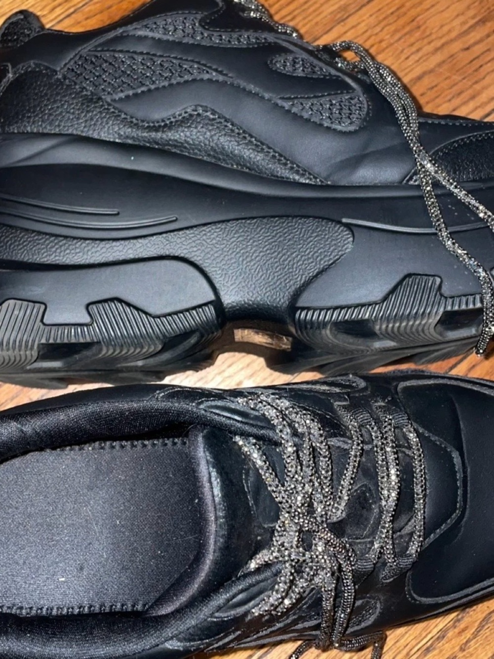 Black Chunky Sneakers